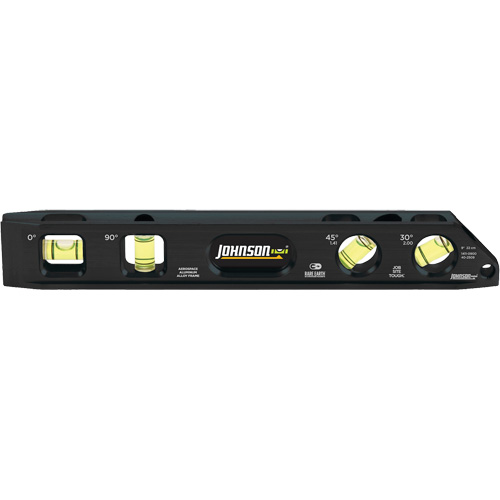 Niveau Torpedo en aluminium usin&eacute; (billet), 9" lo, Aluminium, 4 fioles, Magn&eacute;tique Chandler Sales