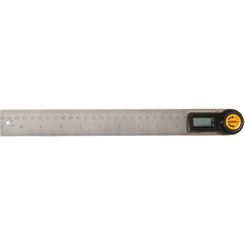 Localisateur d'angle num&eacute;rique et r&egrave;gle, 11" lo, Acier inoxydable, Graduations de 1/32" Chandler Sales
