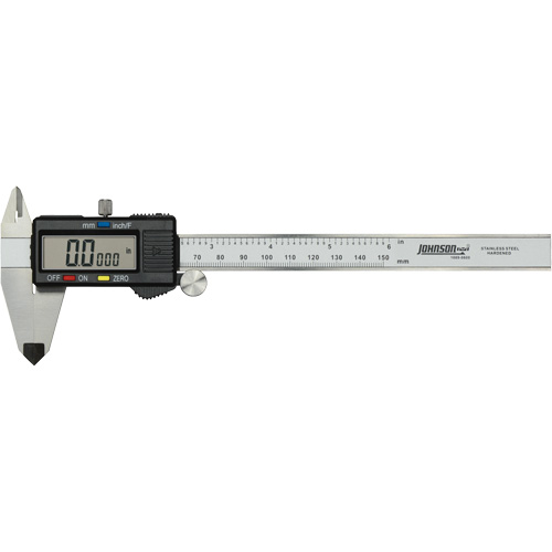 Digital Caliper, 0.0005" (0.01 mm) Resolution, 0" - 6" (0 mm - 150 mm) Range Chandler Sales