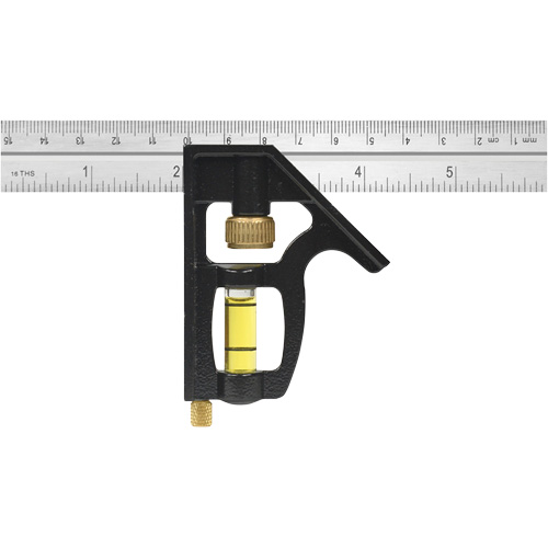 &eacute;querre combin&eacute;e robuste en pouces/m&eacute;trique, 6" lo, 1/8"/1/16"/1/32" Graduations, Acier inoxydable Chandler Sales