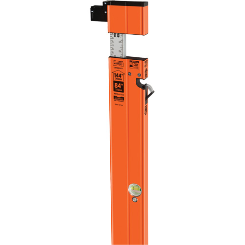 Niveau de plateau extensible robuste, 12'/7' lo, Aluminium, 3, Non magn&eacute;tique Chandler Sales