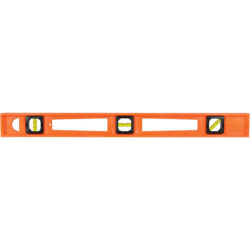 Niveau pour entrepreneurs Structo-Cast&reg; orange, Poutre en I, 2' lo, 3, Non magn&eacute;tique Chandler Sales