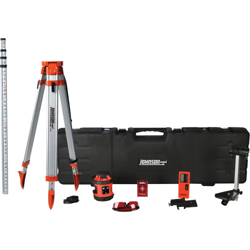 Syst&egrave;me laser rotatif horizontal rouge &agrave; nivellement automatique, 800' (243,84 m), 635 N.m Chandler Sales