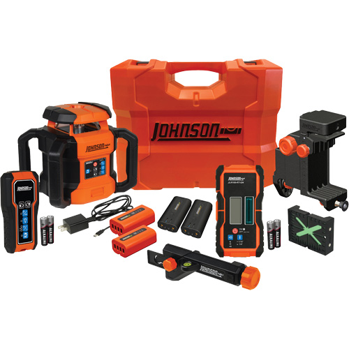 GreenBrite&reg; Dual Slope Rotary Laser Level Kit, 4000' (1219.2 m), 510 Nm/530 Nm Chandler Sales