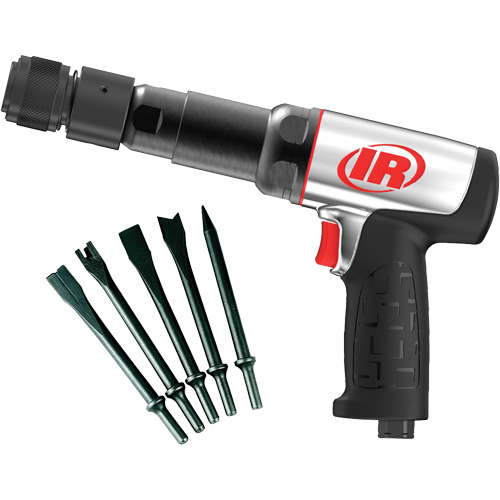 Heavy-Duty Air Hammer with Chisels, 21.8 CFM, 1/4" NPT, 2600 BPM, 3/4" x 3-3/4" (0.0mm x 0.0mm) Chandler Sales