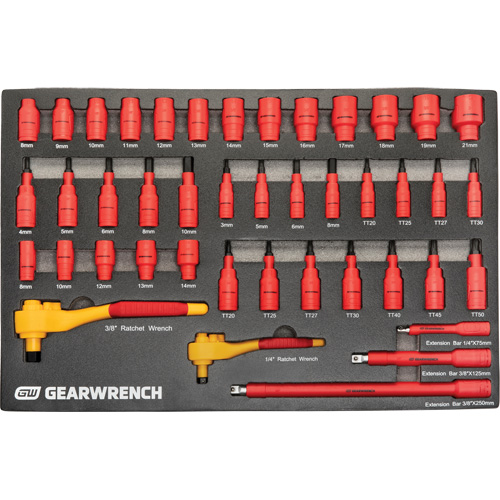 Jeu d'outils VDE isol&eacute;s, 1000 V, 72 M Chandler Sales