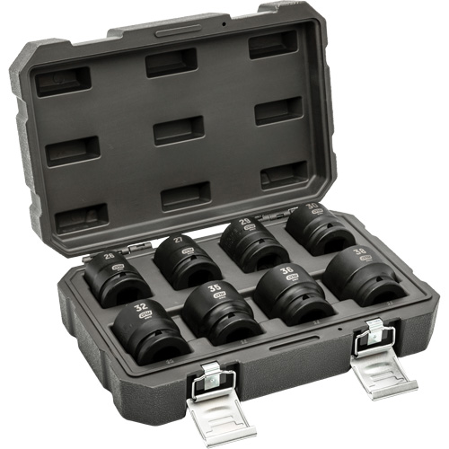 6-Point Metric Socket Set, 8 Pcs, Impact, 3/4" Drive Size Chandler Sales