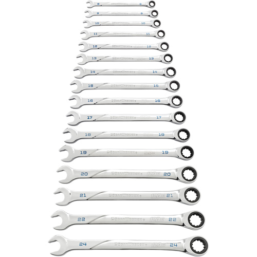 120XP Universal Spline XL Wrench Set, Ratcheting Combination, 16 Pieces, Metric Chandler Sales