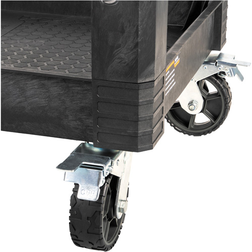 MODbox Utility Cart, 0 Drawers, 44-63/100" L x 25-1/2" W x 39" H, Black Chandler Sales