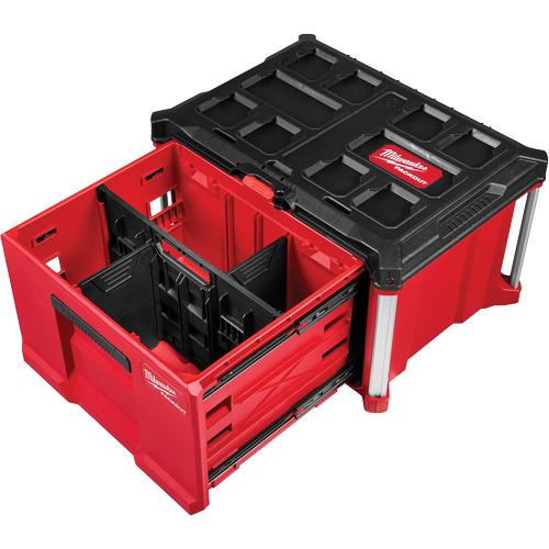 Boîte &agrave; outils avec un tiroir PACKOUT avec une capacit&eacute; de 50 lb, 16-3/10" x 22-1/5" x 14-3/10", Noir/Rouge Chandler Sales