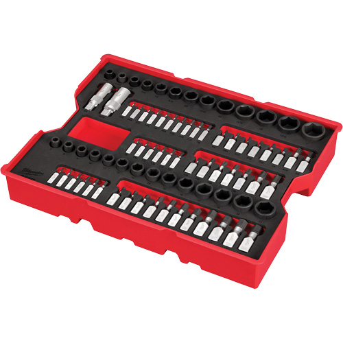 1/4” & 3/8” Drive Metric, SAE & Torx&reg; Socket Set with Tray for PACKOUT Drawers, 77 Pcs Chandler Sales