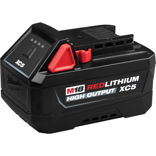 M18 REDLITHIUM HIGH OUTPUT XC5 Battery Pack, Lithium-Ion, 18 V, 5 Ah Chandler Sales