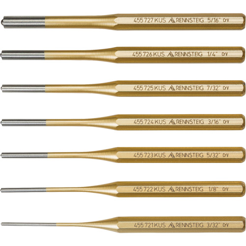Roll Pin Punch Set, 7 Pieces Chandler Sales