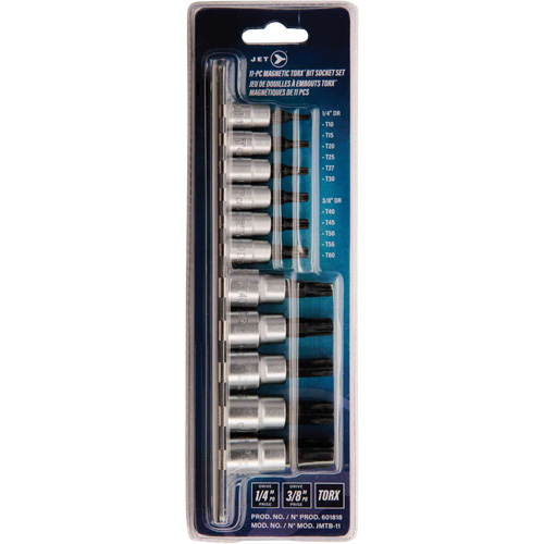 Jeu de douilles magn&eacute;tiques JMTB-11, Torx, Prise 1/4"/3/8", 11 mr Chandler Sales