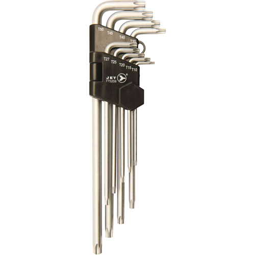 Jeu de cl&eacute;s inviolables magn&eacute;tiques extra-longues JMTK-9L., 9 mcx, Torx Chandler Sales
