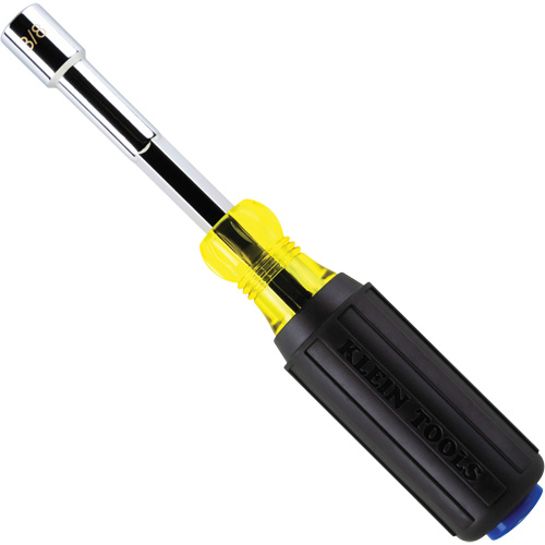 Colour-Coded Hollow-Shaft Heavy-Duty Nut Driver, 3/8" Drive, 8" L, Magnetic Chandler Sales