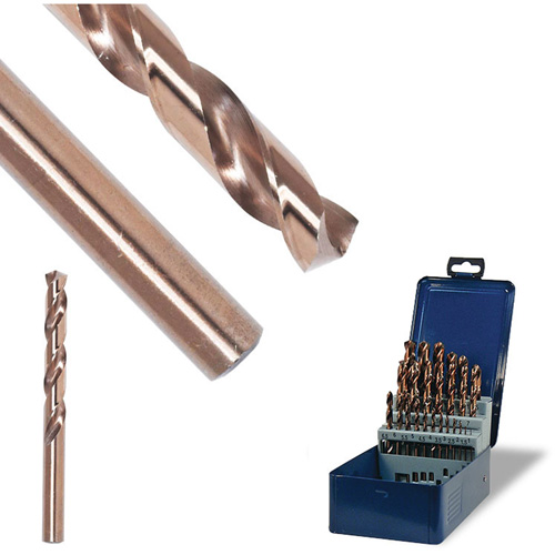 Foret de s&eacute;rie courte &agrave; diam&egrave;tres num&eacute;rot&eacute;s SST+, Acier rapide, #1, 3-11/16" lo, 2-1/4" Cannelure, 135° Angle Chandler Sales