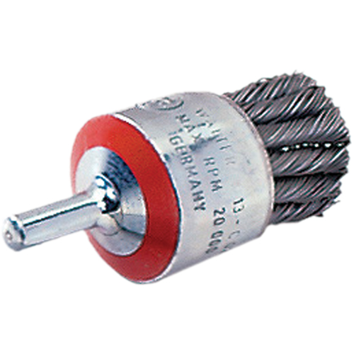 Brosse mont&eacute;e &agrave; fils nou&eacute;s, 1-1/8" dia., dia. Des fils 0,02", Tige 1/4" Chandler Sales