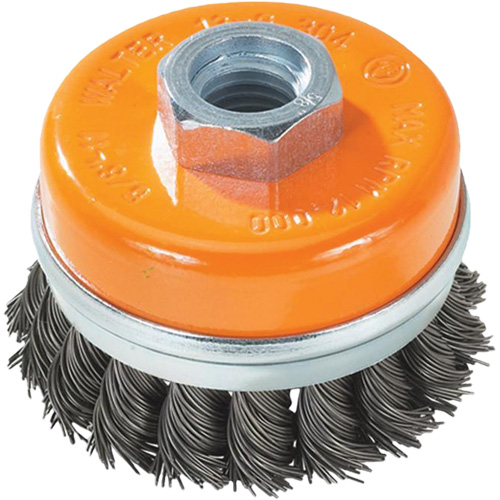 Knot-Twisted Wire Cup Brush, 5" Dia. x 5/8"-11 Arbor Chandler Sales