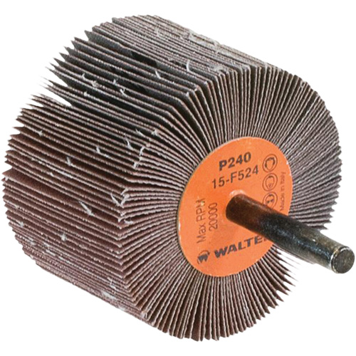 Flap Wheels-Coolcut Flap Wheels, Aluminum Oxide, 240 Grit, 2-1/2" x 1-1/2" x 1/4" Chandler Sales