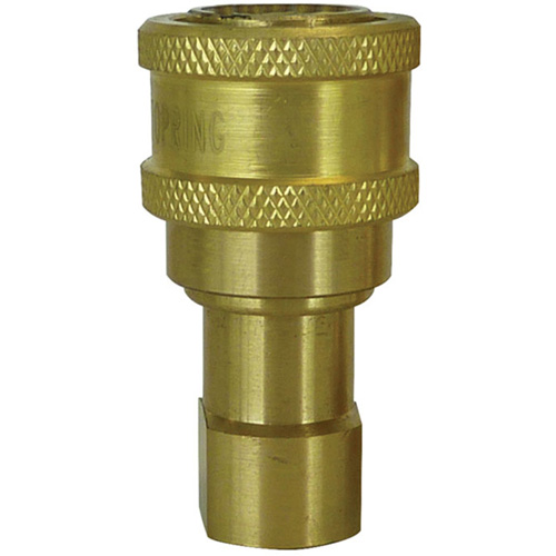 RACCORD HYDRAULIQUE FERME 2VOIES,1/8NPT,LAITON, Laiton/Acier inoxydable Chandler Sales