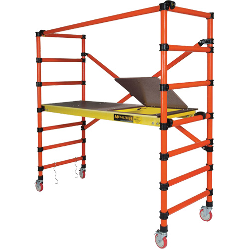 Mobile Work Scaffolding - Speedy Mobile Scaffolding, Fibreglass Frame, 79-1/2" D x 78" H Chandler Sales