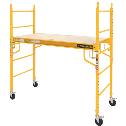 Mobile Work Scaffolding - Maxi Square Scaffolding, Steel Frame, 74" D x 74" H Chandler Sales