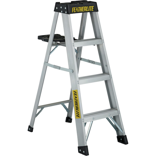3400 Series Industrial Extra Heavy-Duty Step Ladder, 4', Aluminum, 300 lbs. Capacity, Type 1A Chandler Sales