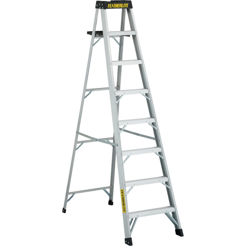 3400 Series Industrial Extra Heavy-Duty Step Ladder, 8', Aluminum, 300 lbs. Capacity, Type 1A Chandler Sales
