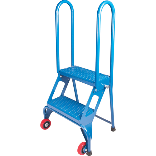 Portable Folding Ladder, 2 Steps, Perforated, 20" High Chandler Sales