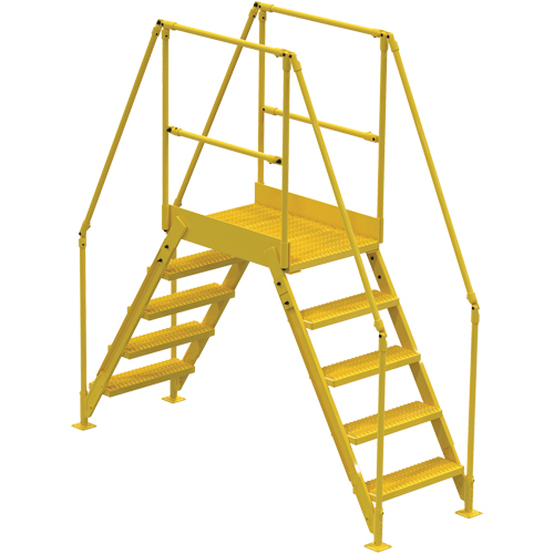 Crossover Ladder, 79 1/2" Overall Span, 50" H x 24" D, 24" Step Width Chandler Sales