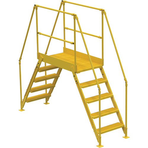 Crossover Ladder, 103-1/2" Overall Span, 50" H x 48" D, 24" Step Width Chandler Sales