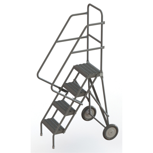 Rolling Ladder, 4 Steps, Serrated, 40" High Chandler Sales