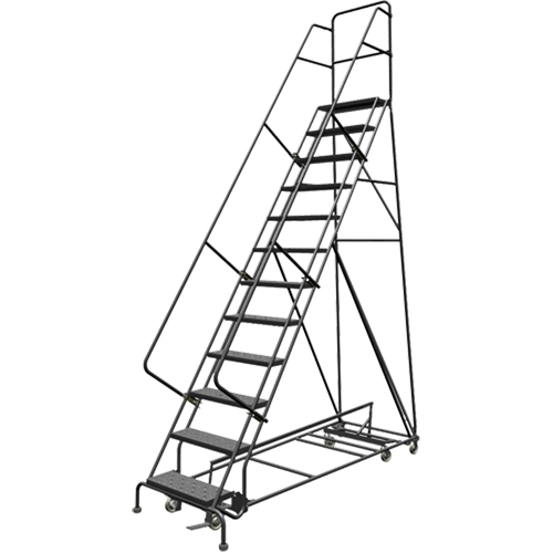 &eacute;chelles roulantes multidirectionnelles, 12 marches, Largeur de la marche 24", Hauteur de la plateforme 120", Acier Chandler Sales