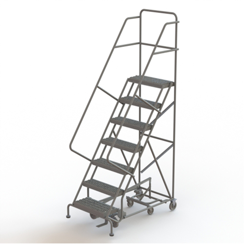 &eacute;chelles roulantes multidirectionnelles, 7 marches, Largeur de la marche 24", Hauteur de la plateforme 70", Acier Chandler Sales