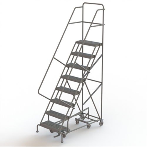 &eacute;chelles roulantes multidirectionnelles, 8 marches, Largeur de la marche 24", Hauteur de la plateforme 80", Acier Chandler Sales