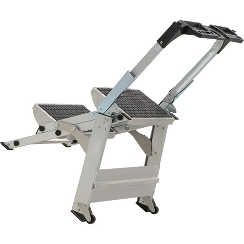 Tilt & Roll Step Stool Ladder, 2 Steps, 23" x 21" x 34.50" High Chandler Sales