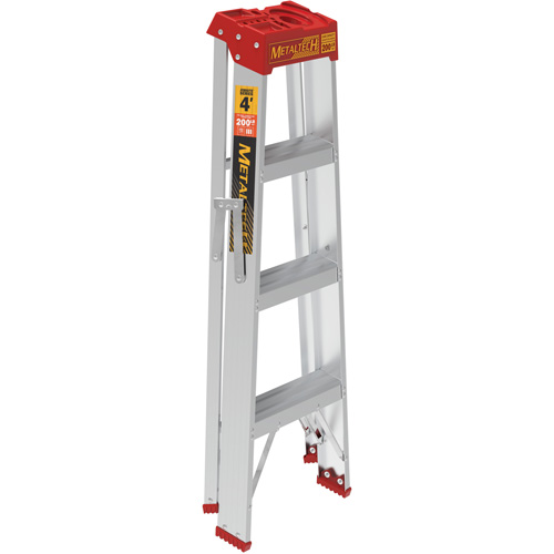 Step Ladder, 4', Aluminum, 200 lbs. Capacity, Type 3 Chandler Sales