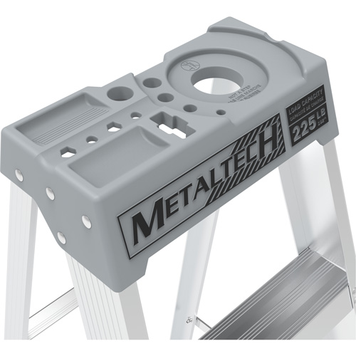 Step Ladder, 8', Aluminum, 225 lbs. Capacity, Type 2 Chandler Sales