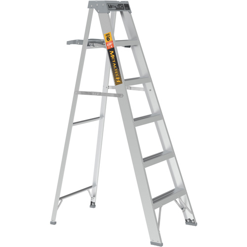 Step Ladder with Paint Tray, 6', Aluminum, 225 lbs. Capacity, Type 2 Chandler Sales