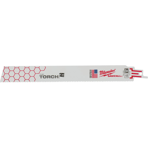 Lames The Torch Sawzall, Bim&eacute;tal, 10 Dents par pouce, 9" lo x 1" la Chandler Sales