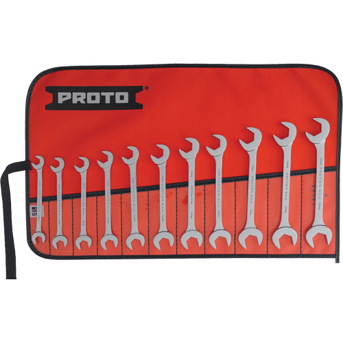 11-Piece Angled Open-End Wrench Set, Polished Chandler Sales