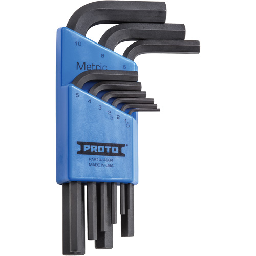 Short-Arm Hex Key Set, 9 Pcs., Metric Chandler Sales