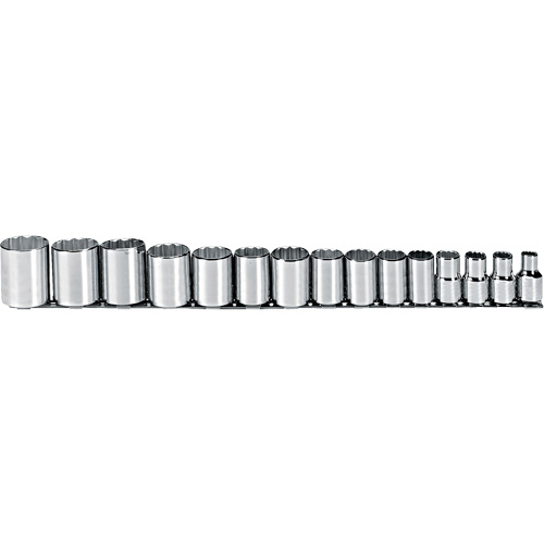 Jeu de douilles, 15 Mcx, Prise de 1/2" Chandler Sales