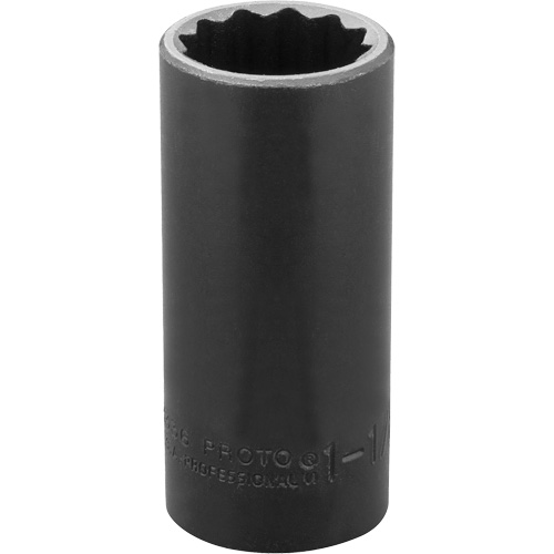Socket, Impact, 1-1/8", 1/2" Drive, 12 Points, Deep Chandler Sales