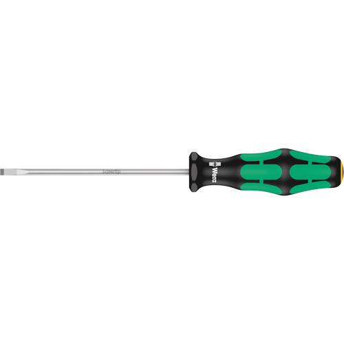 Slotted Screwdriver, 3.5 mm Tip, Round, 7-1/8" L, Plastic Handle Chandler Sales