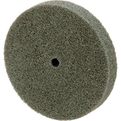 Meule homog&egrave;ne &agrave; faible densit&eacute; de s&eacute;rie 500 Standard Abrasives, 3" x 1/2", Arbre de 1/4", Grain de Moyen, Oxyde d'aluminium Chandler Sales