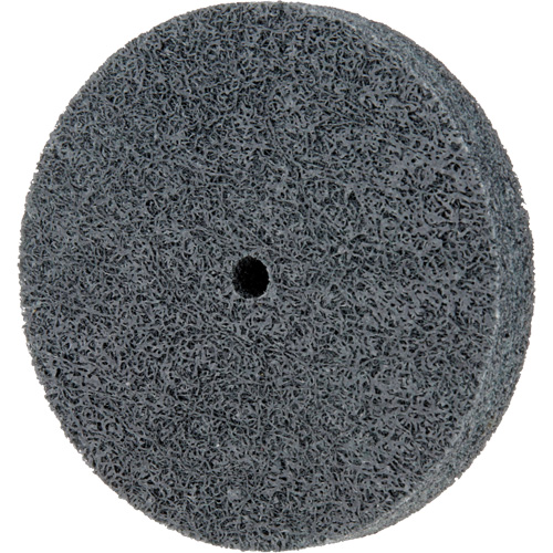Standard Abrasives 500 Series Soft Density Unitized Wheels, 3" x 1/2", 1/4" Arbor, Fine Grit, Silicon Carbide Chandler Sales