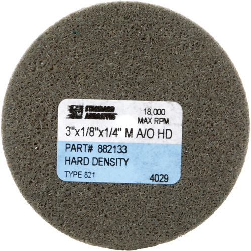 Disque unitaris&eacute; Standard Abrasives, 3" x 1/8", Arbre de 1/4", Grain de Moyen, Oxyde d'aluminium Chandler Sales