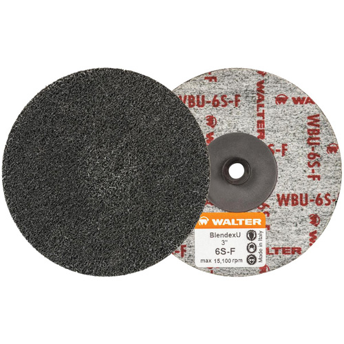Twist Blendex U Discs, 3" Dia., Super Fine Grit, Silicon Carbide Chandler Sales